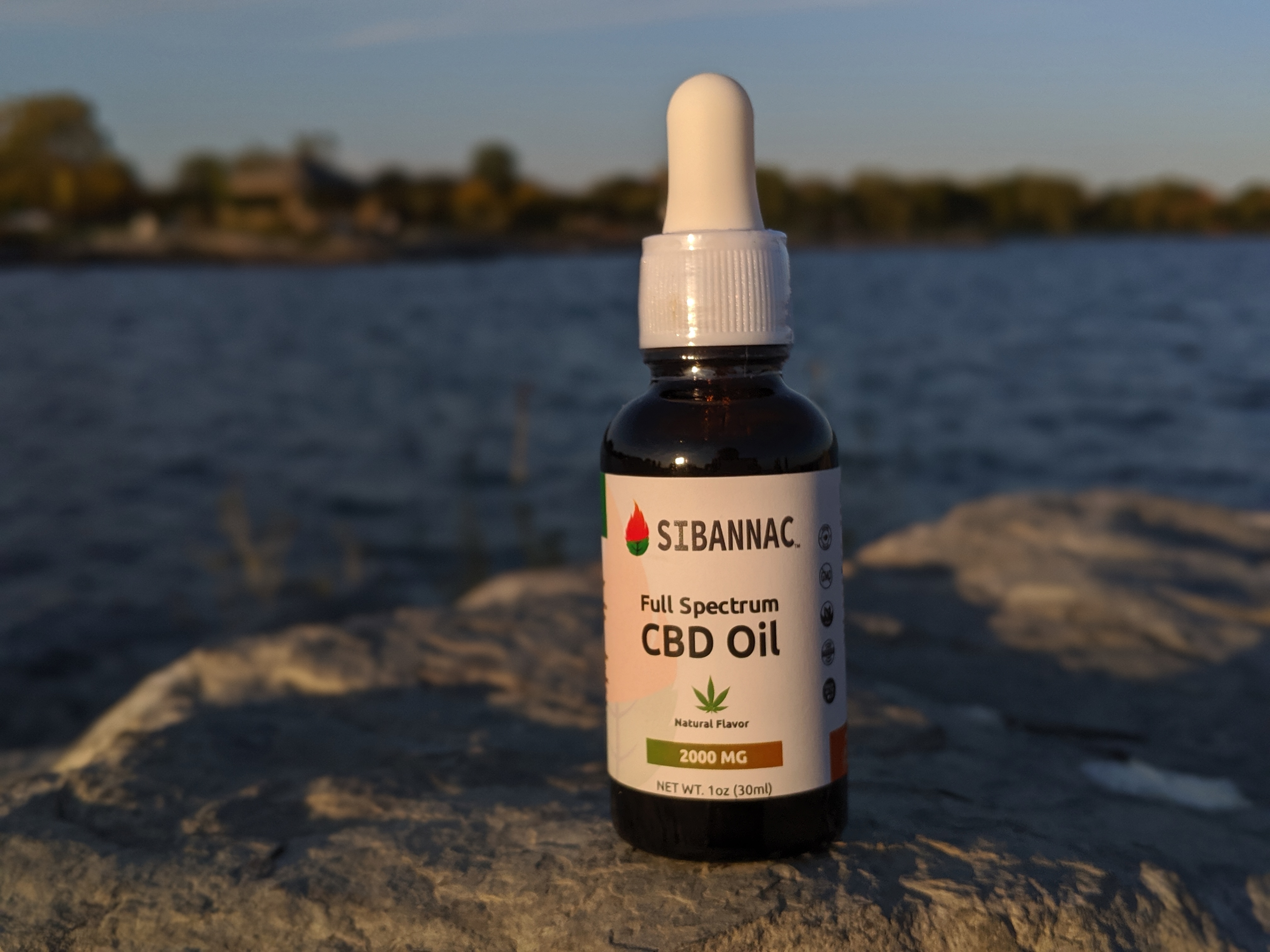 Sibannac CBD Oil bottle in a mobile app view